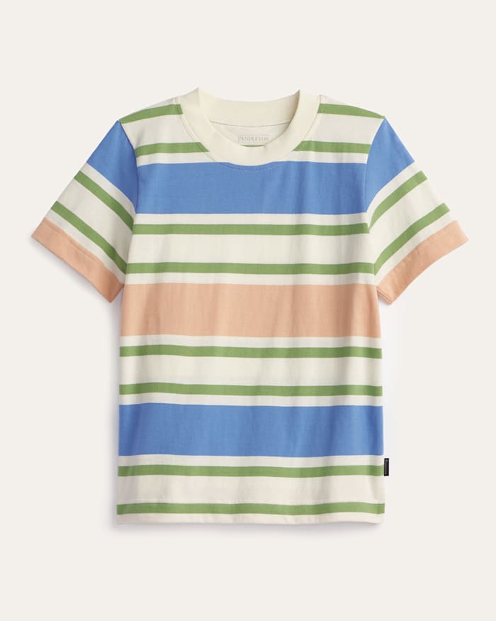 WOMEN'S SHORT-SLEEVE DESCHUTES STRIPE TEE